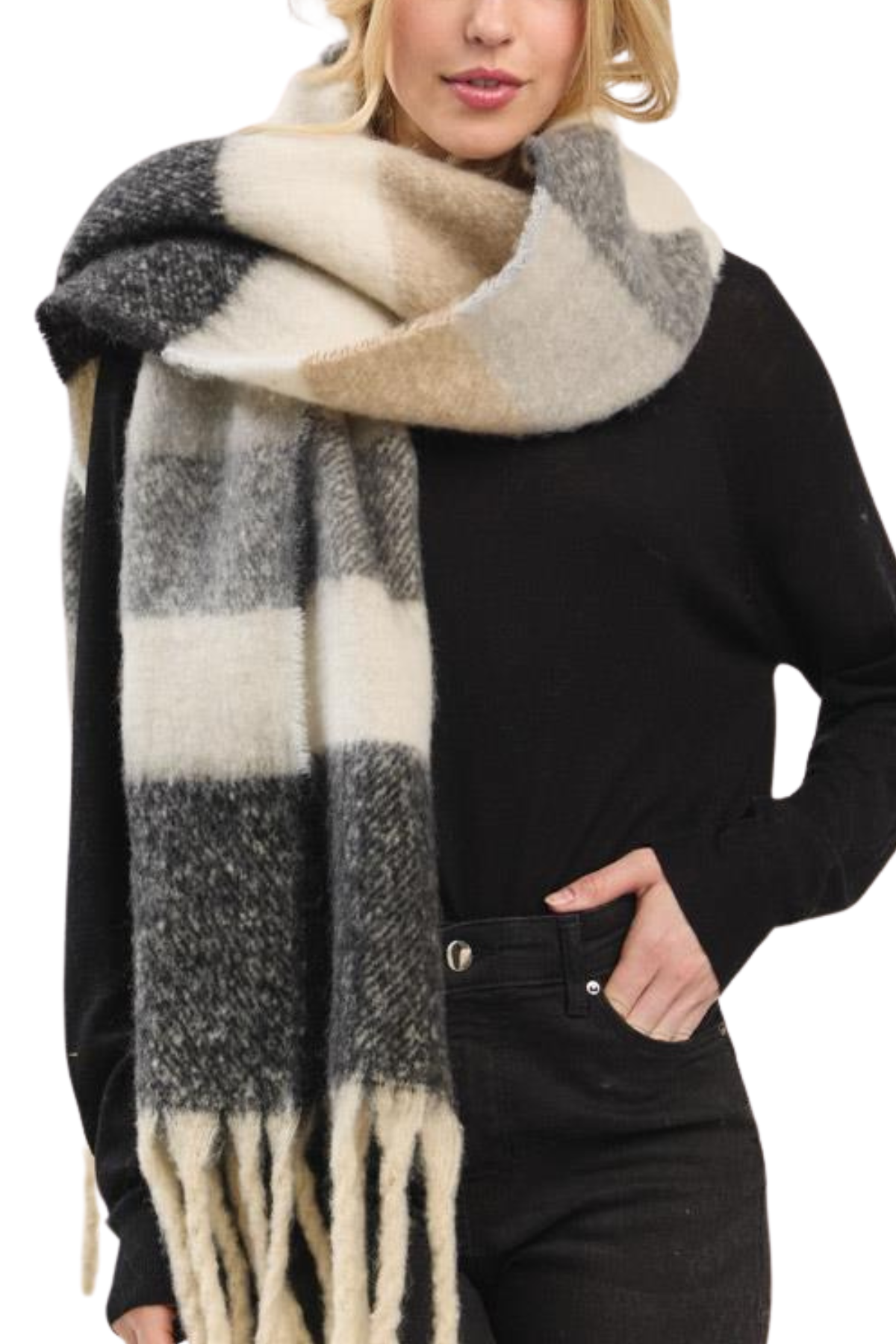 Hazel Fringe Scarf