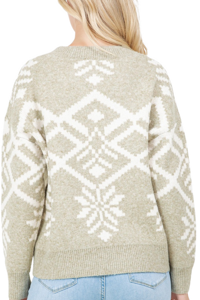 Logan Geometric Printed Sweater