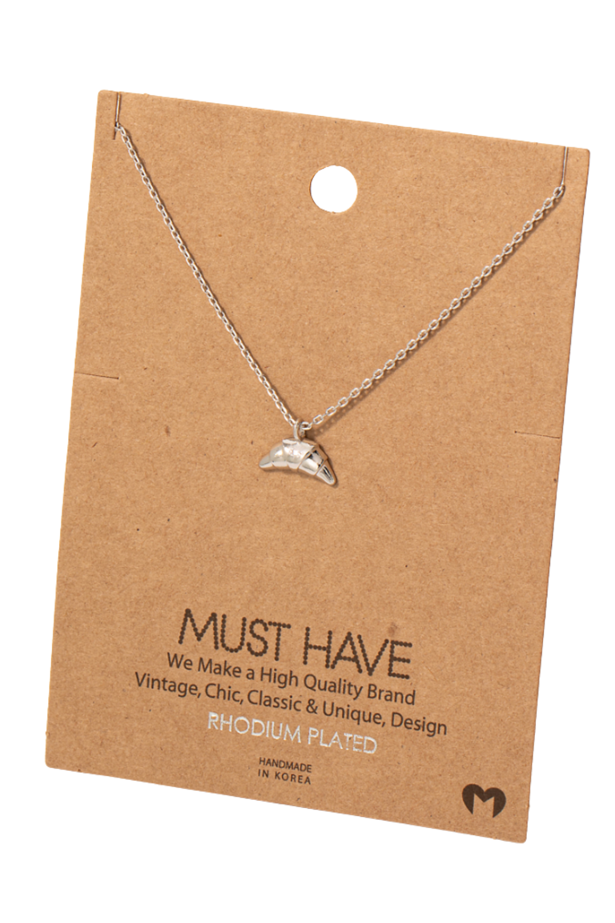 Croissant Pendant Necklace