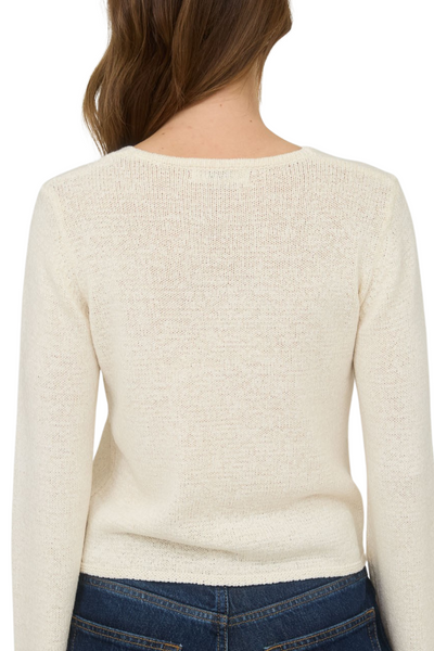 Isabella Tie Front Cardigan - Cream