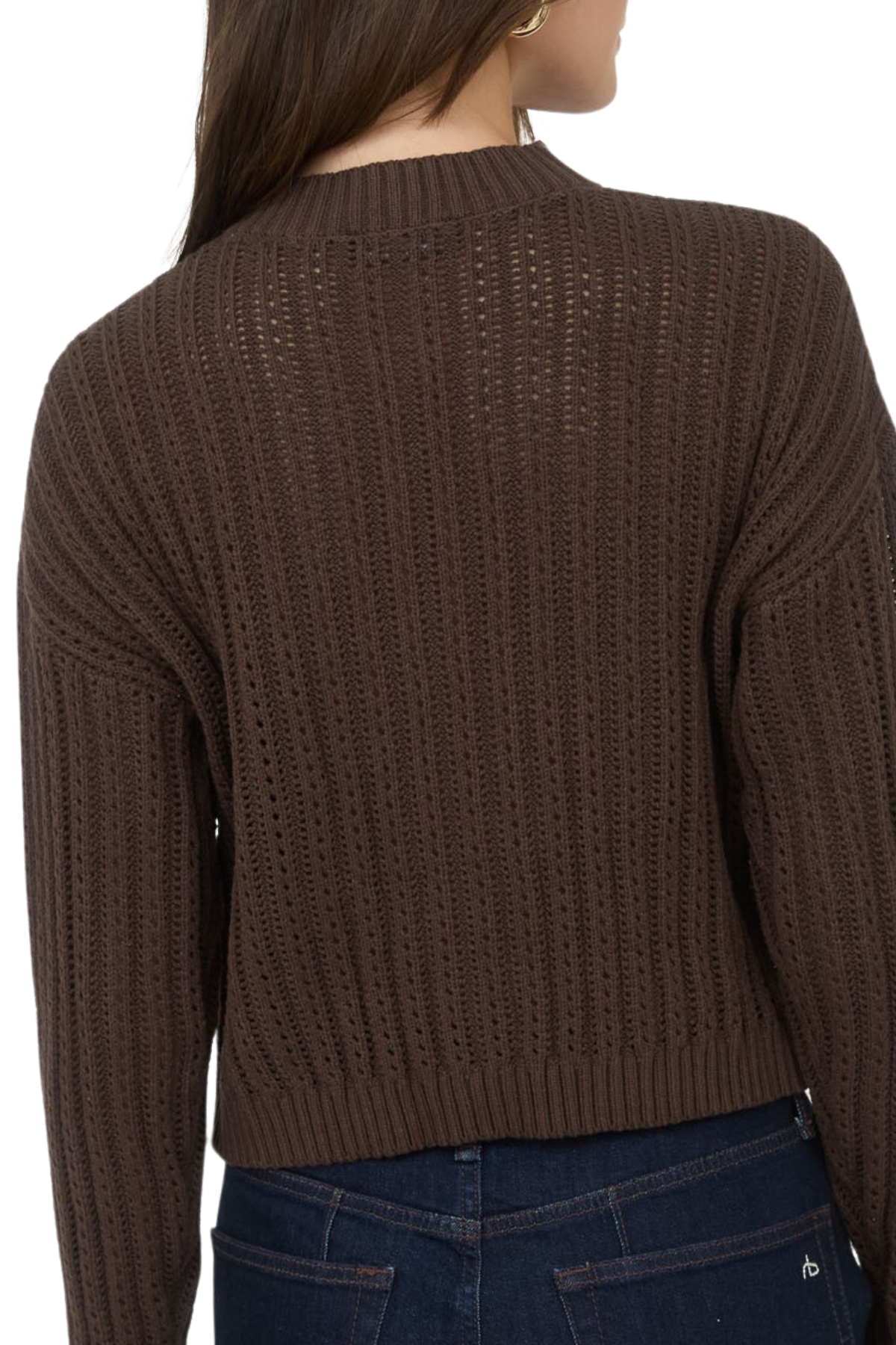 Oaklyn Button Cardigan - Brown