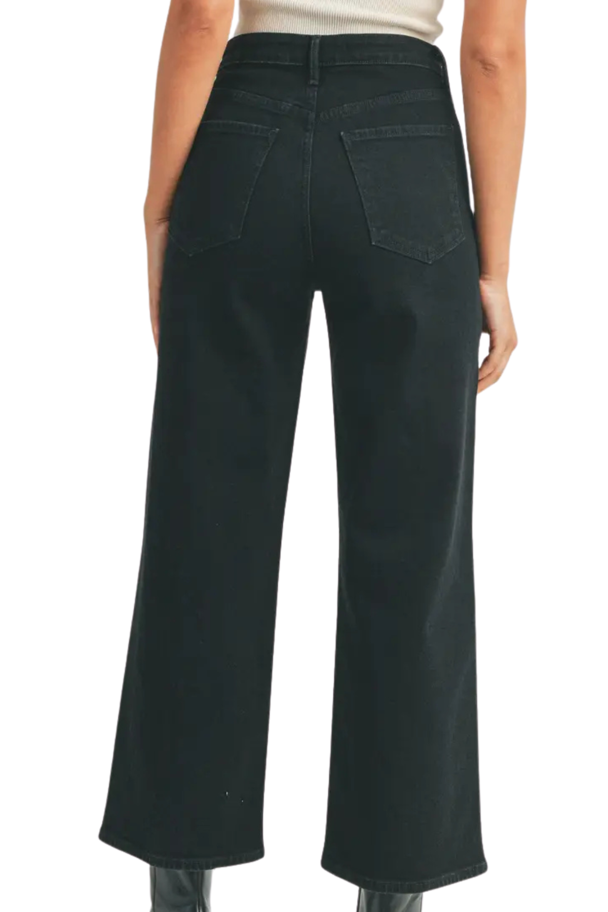 Cargo Pocket Wide Leg Denim