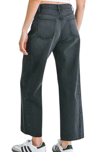 Just Black Barrel Jean - Washed Black