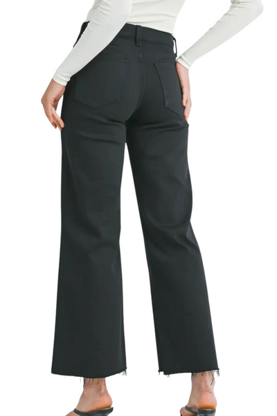 Just Black Longer Length Wide Leg Denim