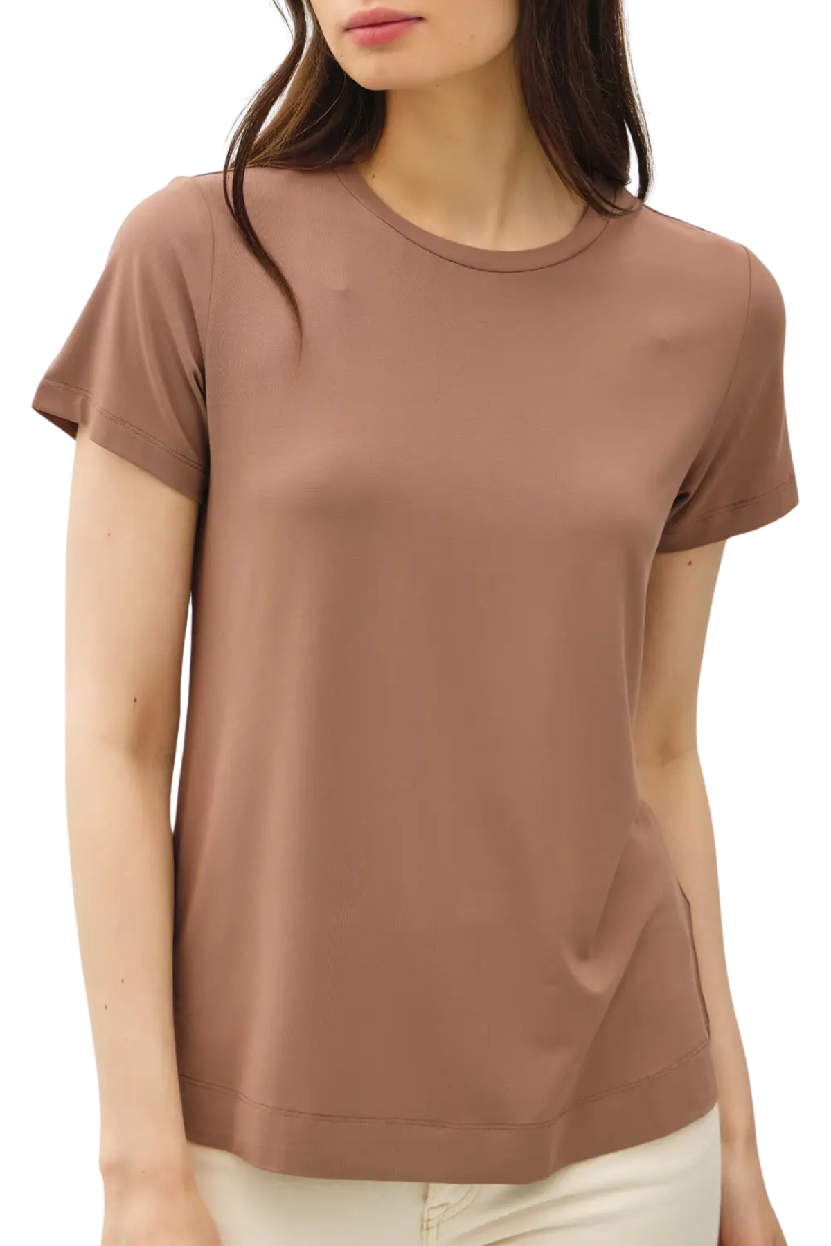 Bamboo Basic T-Shirt - Brown