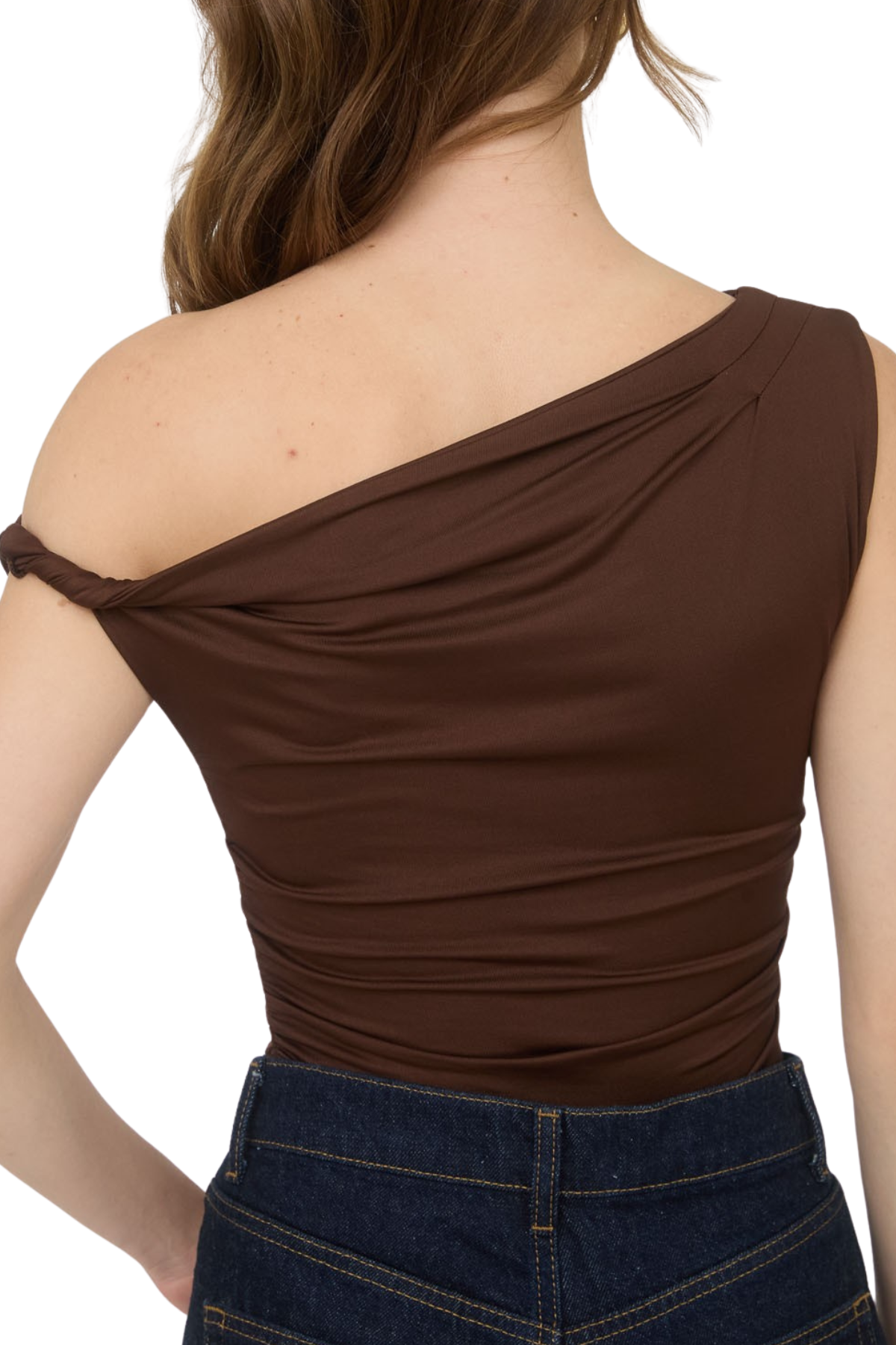 Bridget Off Shoulder Top - Brown