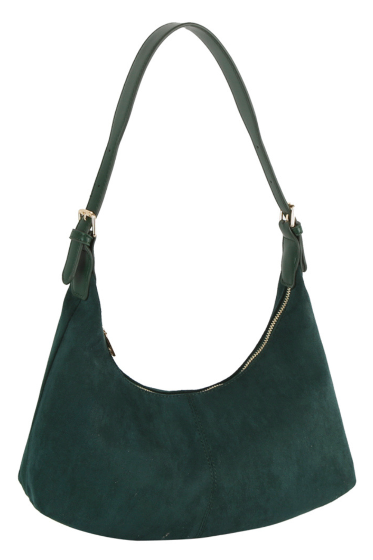 Kira Suede Shoulder Bag - Green