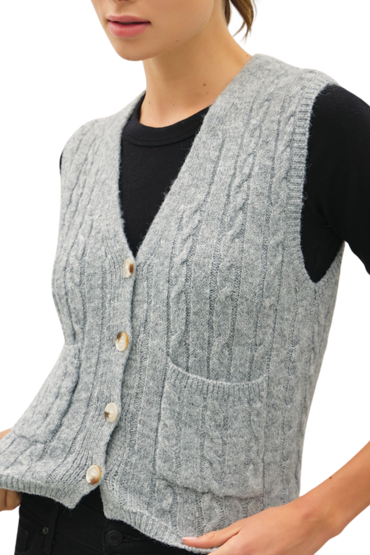 Varsity Knit Sweater Vest