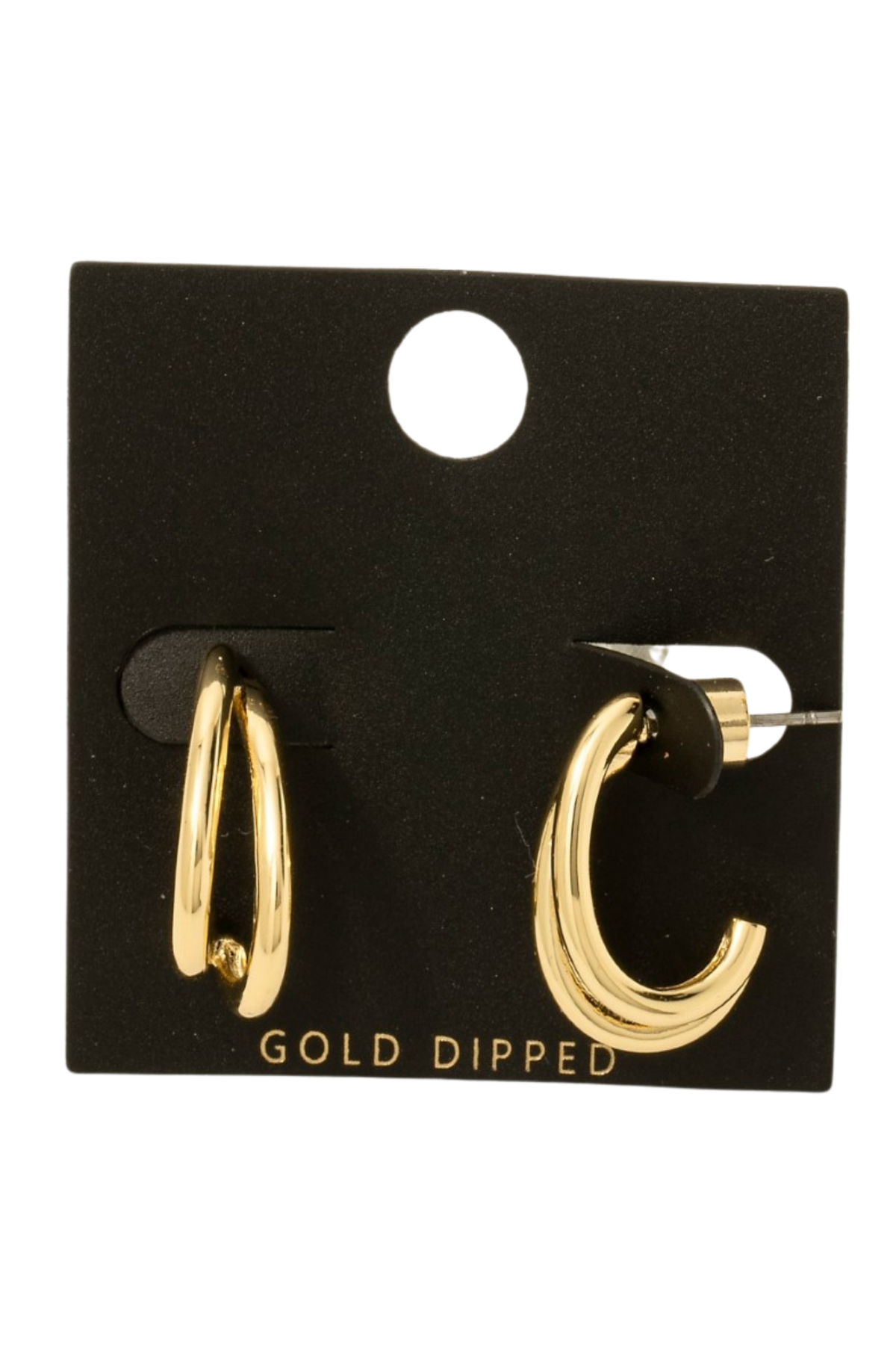 Oval Double Hoop Earrings