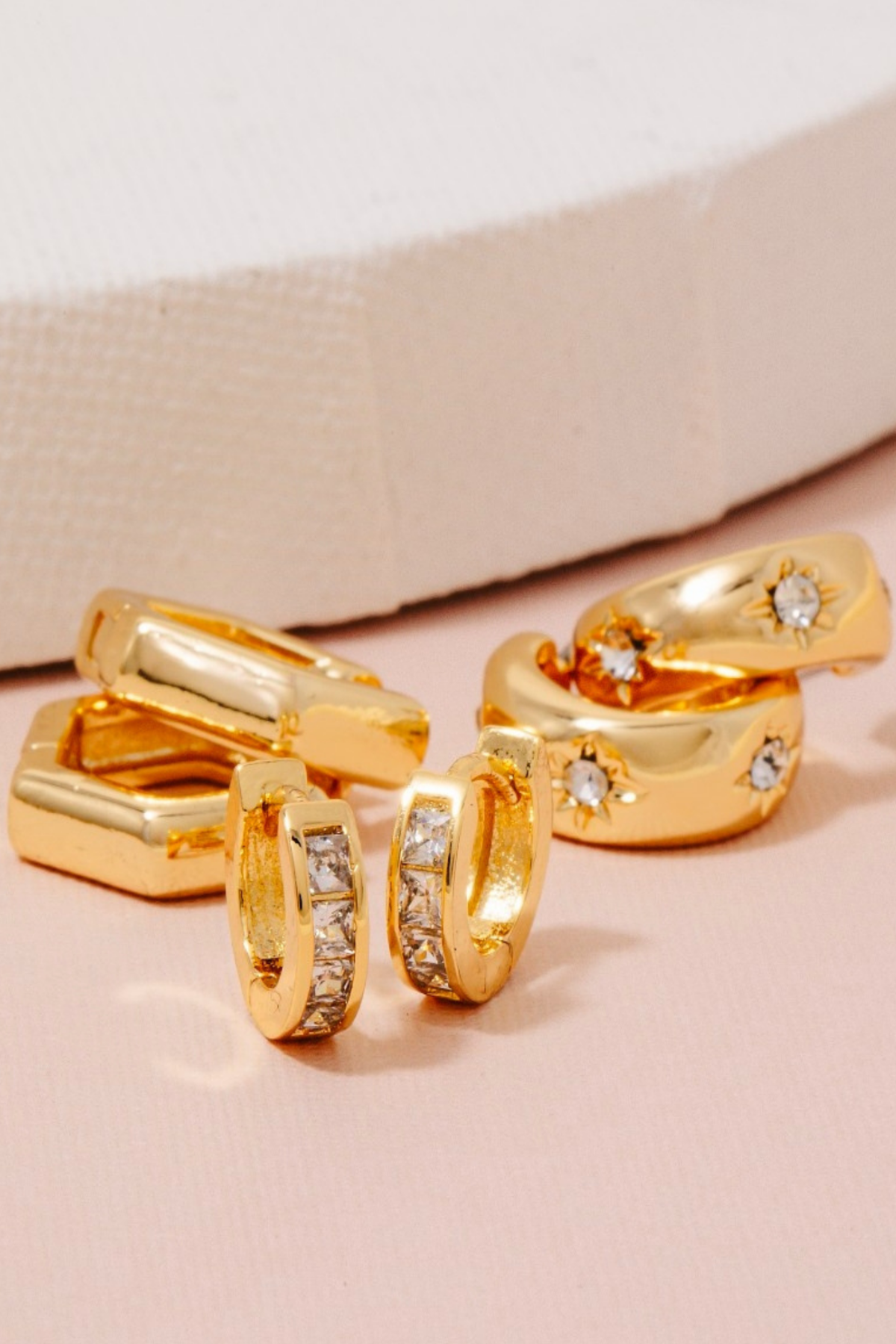 Marnie CZ Hoop Earring Set