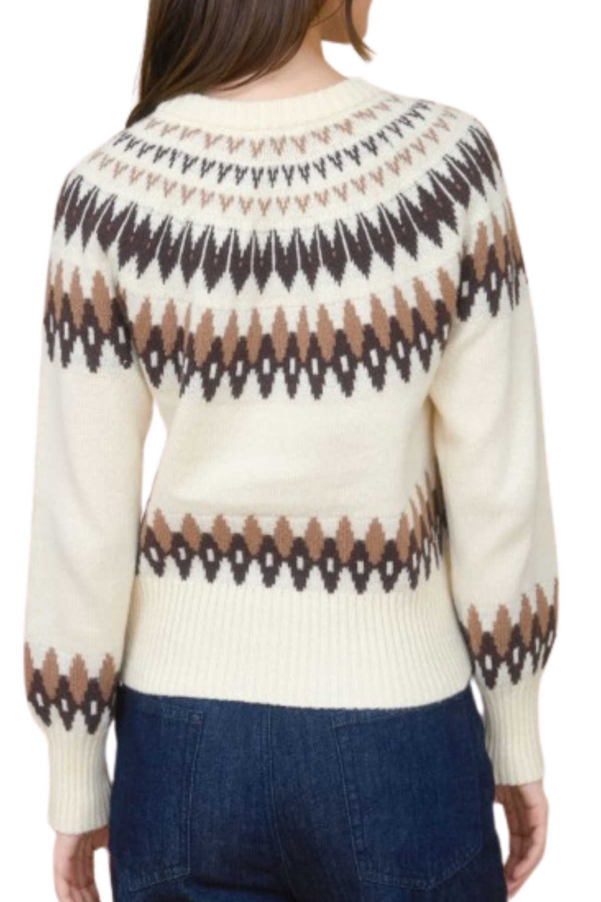 Fair Isle Button Up Cardigan