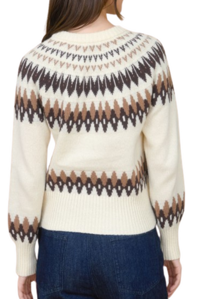 Fair Isle Button Up Cardigan