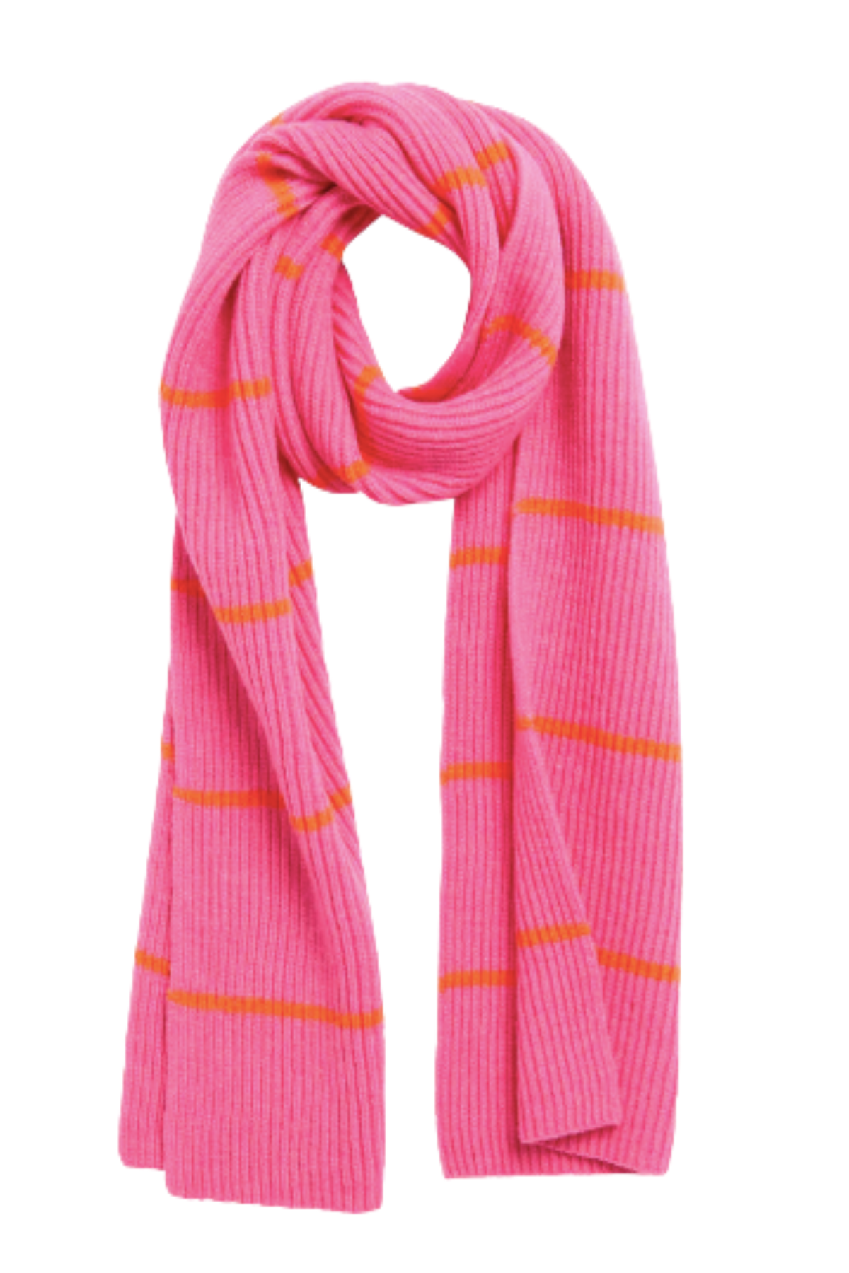 Allison Striped Scarf - Pink
