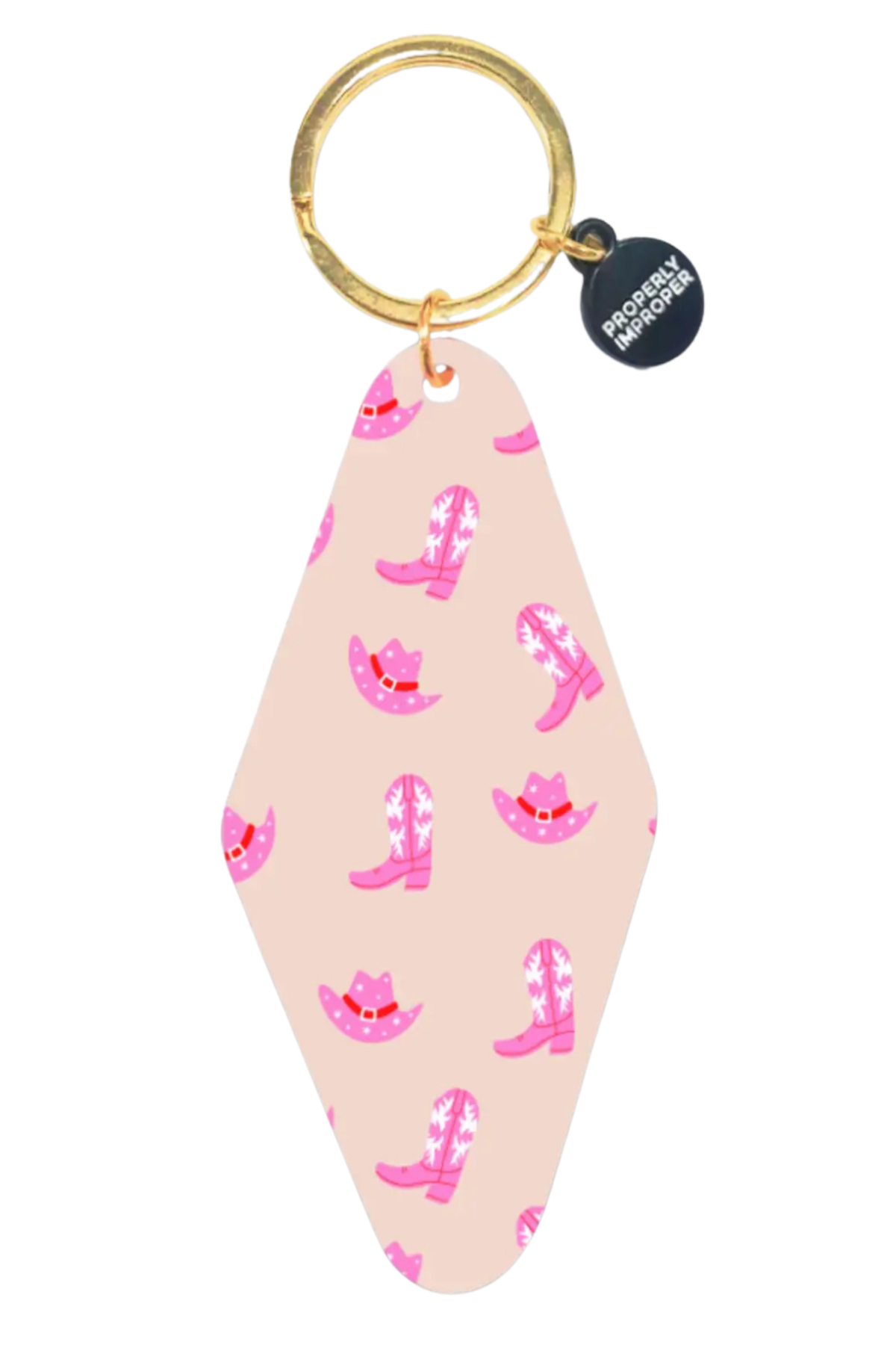 Cowgirl Printed Keychain