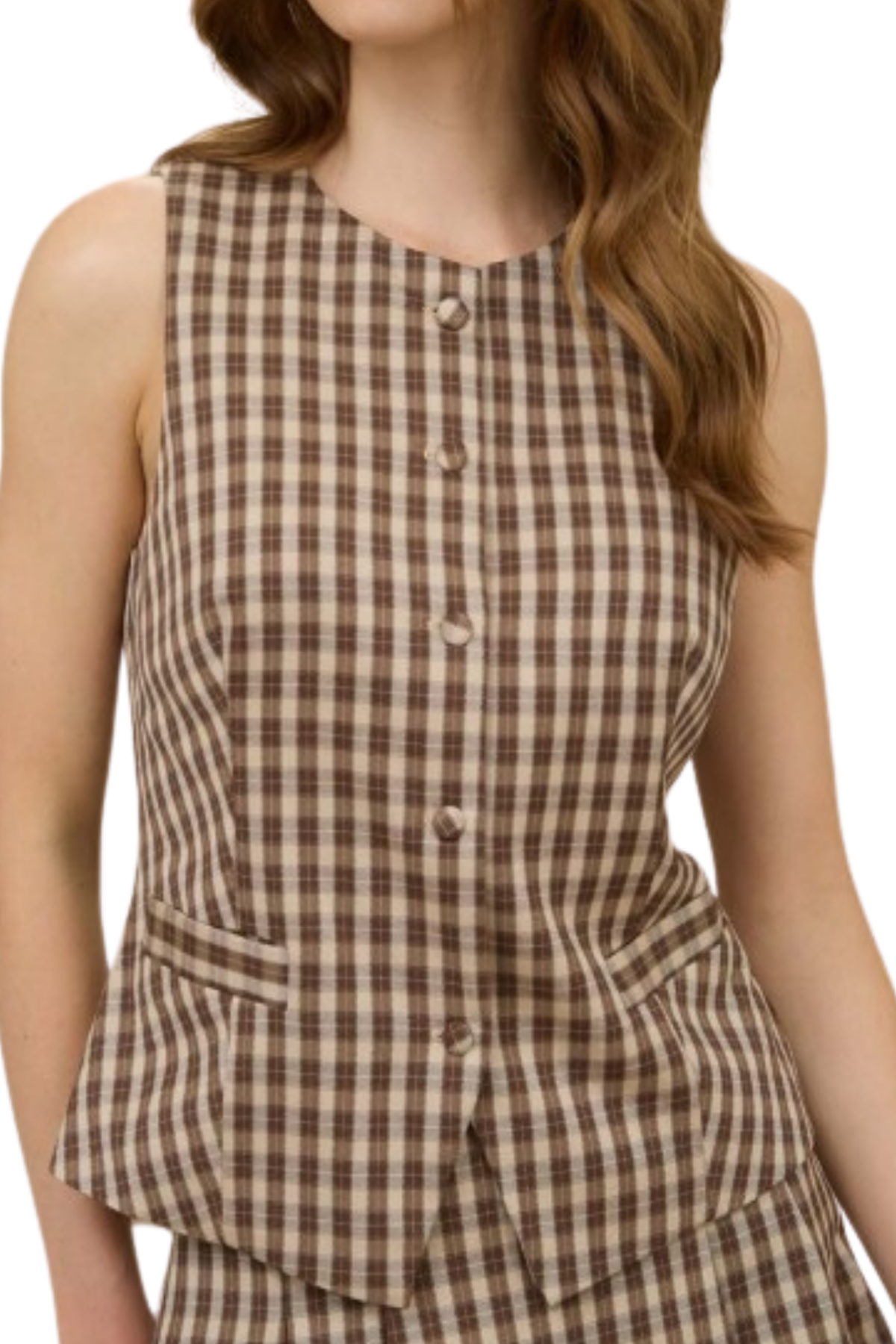 Verona Plaid Vest Top