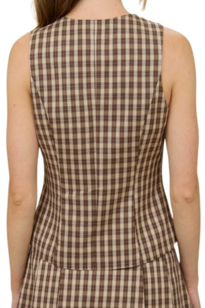 Verona Plaid Vest Top