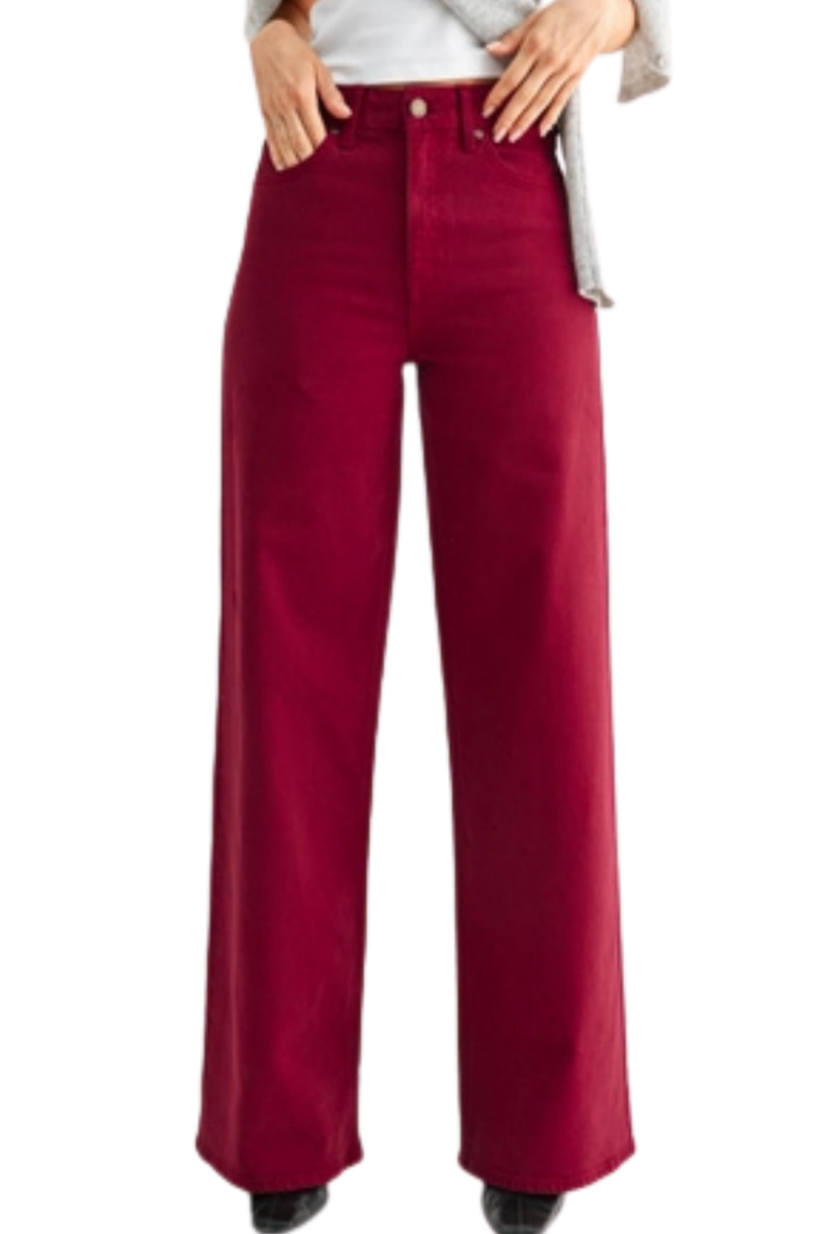 Just Black Palazzo Wide Leg - Cherry