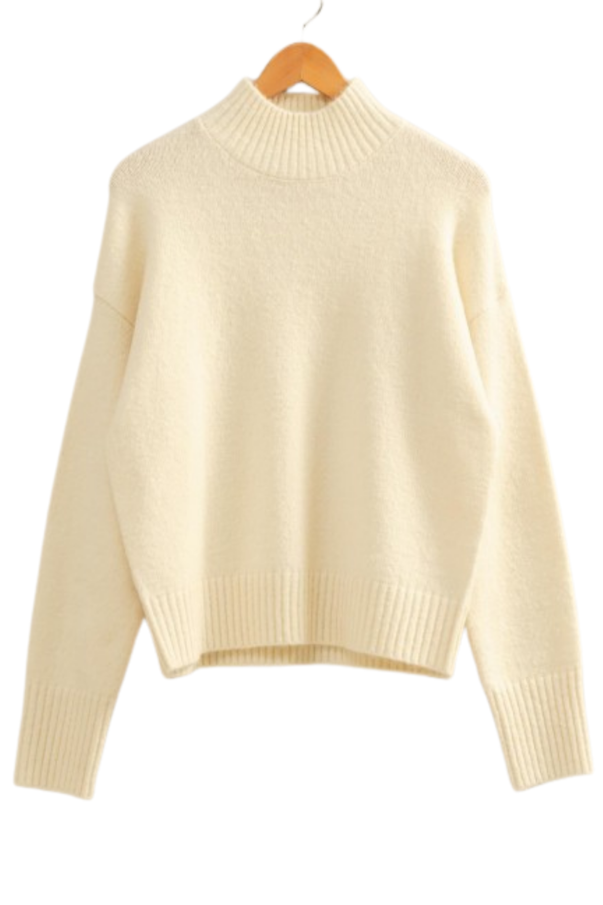Eliana Mock Neck Sweater - Cream