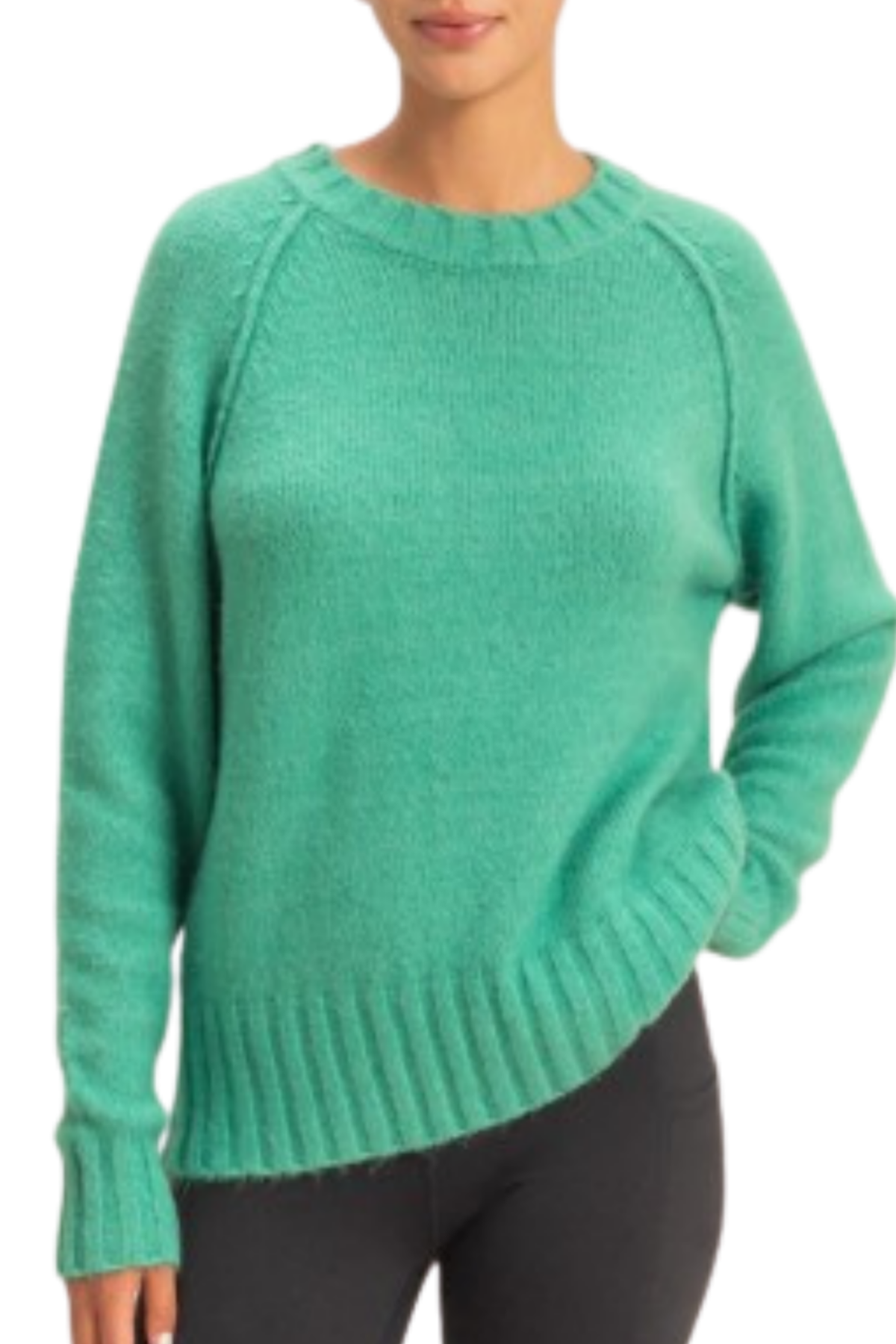 Roma Crew Sweater - Emerald