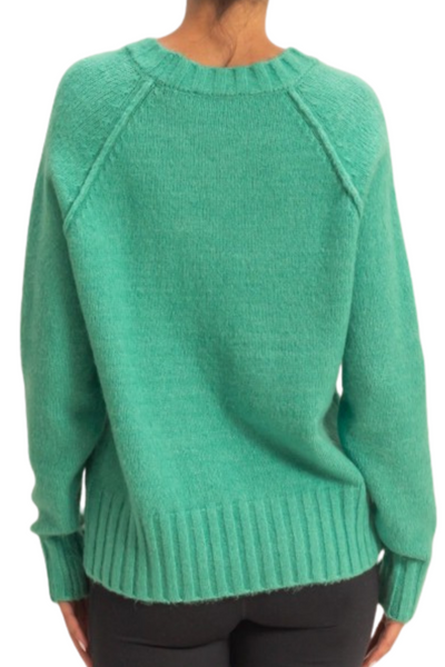 Roma Crew Sweater - Emerald