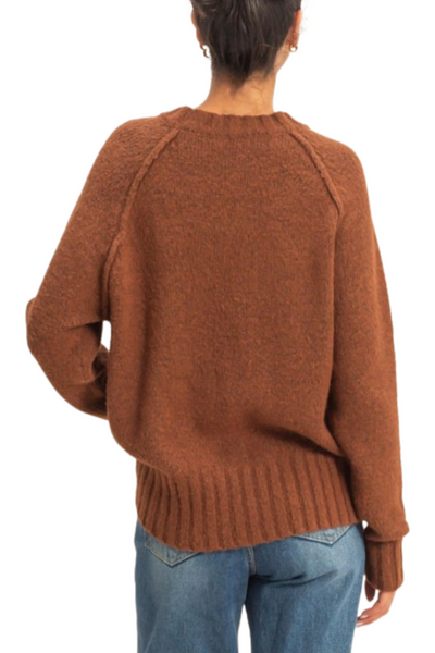 Roma Crew Sweater - Chestnut