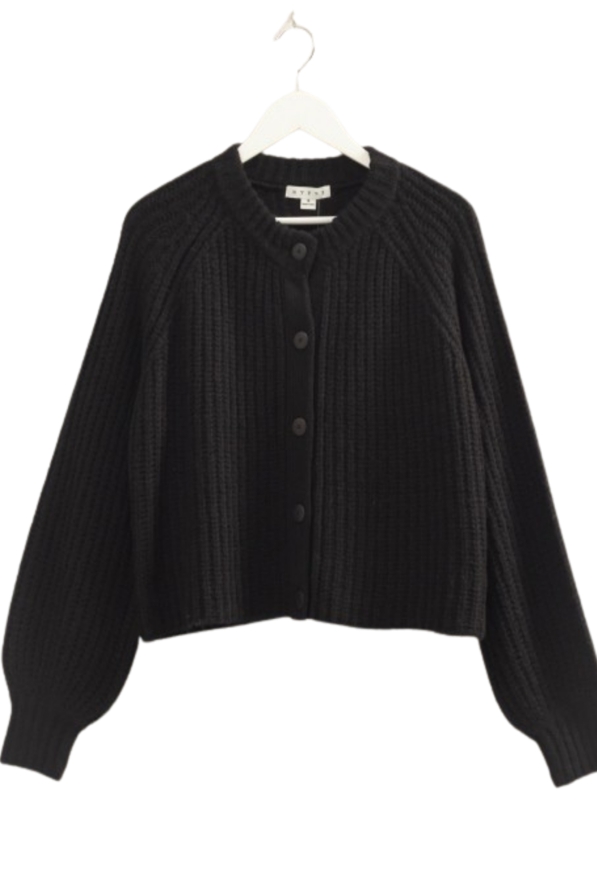 Lulu Chunky Knit Cardigan - Black