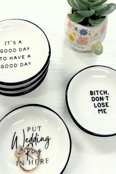 Don't Lose Me Ring Dish
