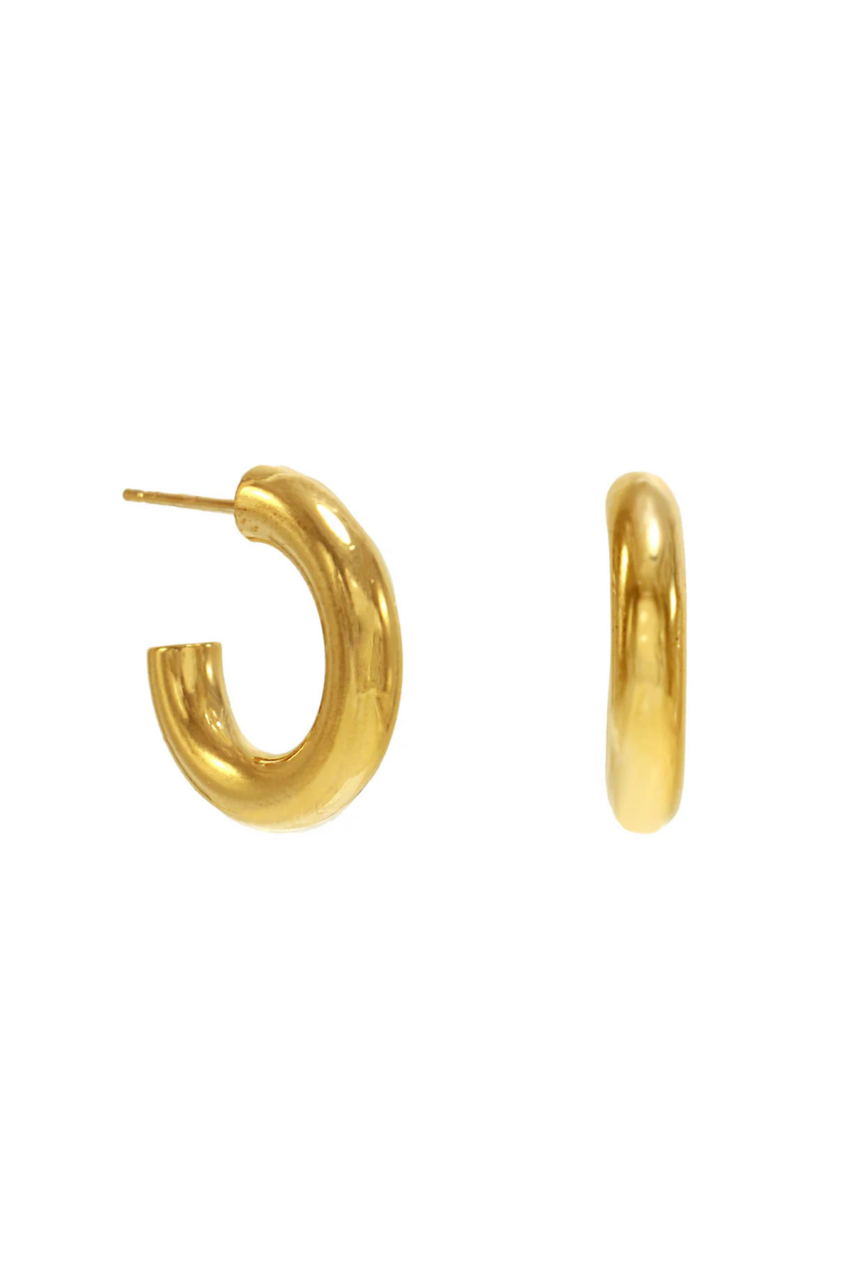 Ellie Simple Tube Hoop Earrings