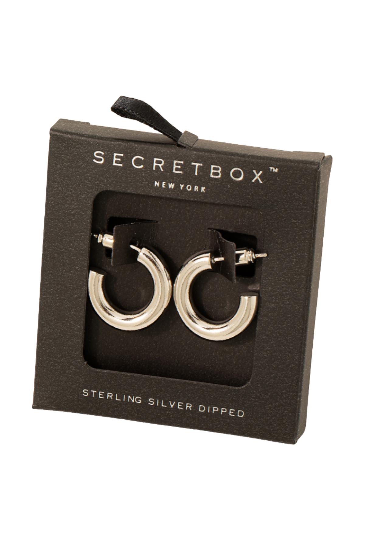 Ellie Simple Tube Hoop Earrings