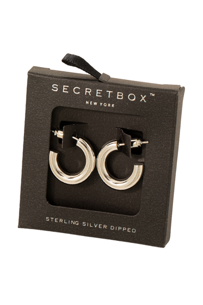 Ellie Simple Tube Hoop Earrings
