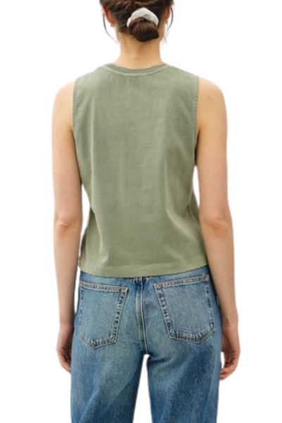 Washed Cotton Tank - Sage