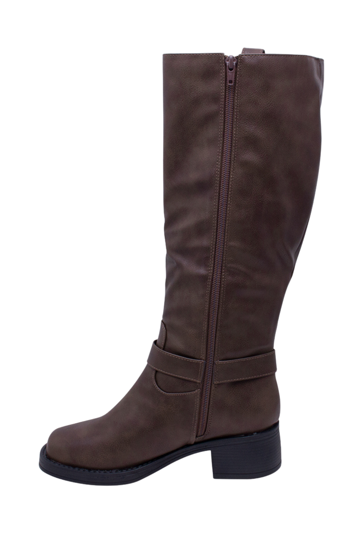 Eliza Biker Boots - Brown