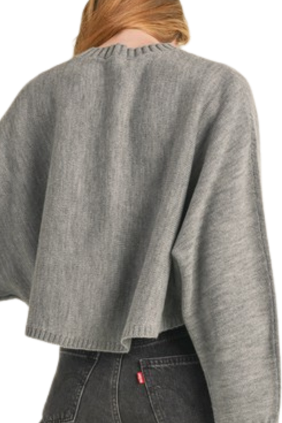 Mia Boxy Sweater - Grey