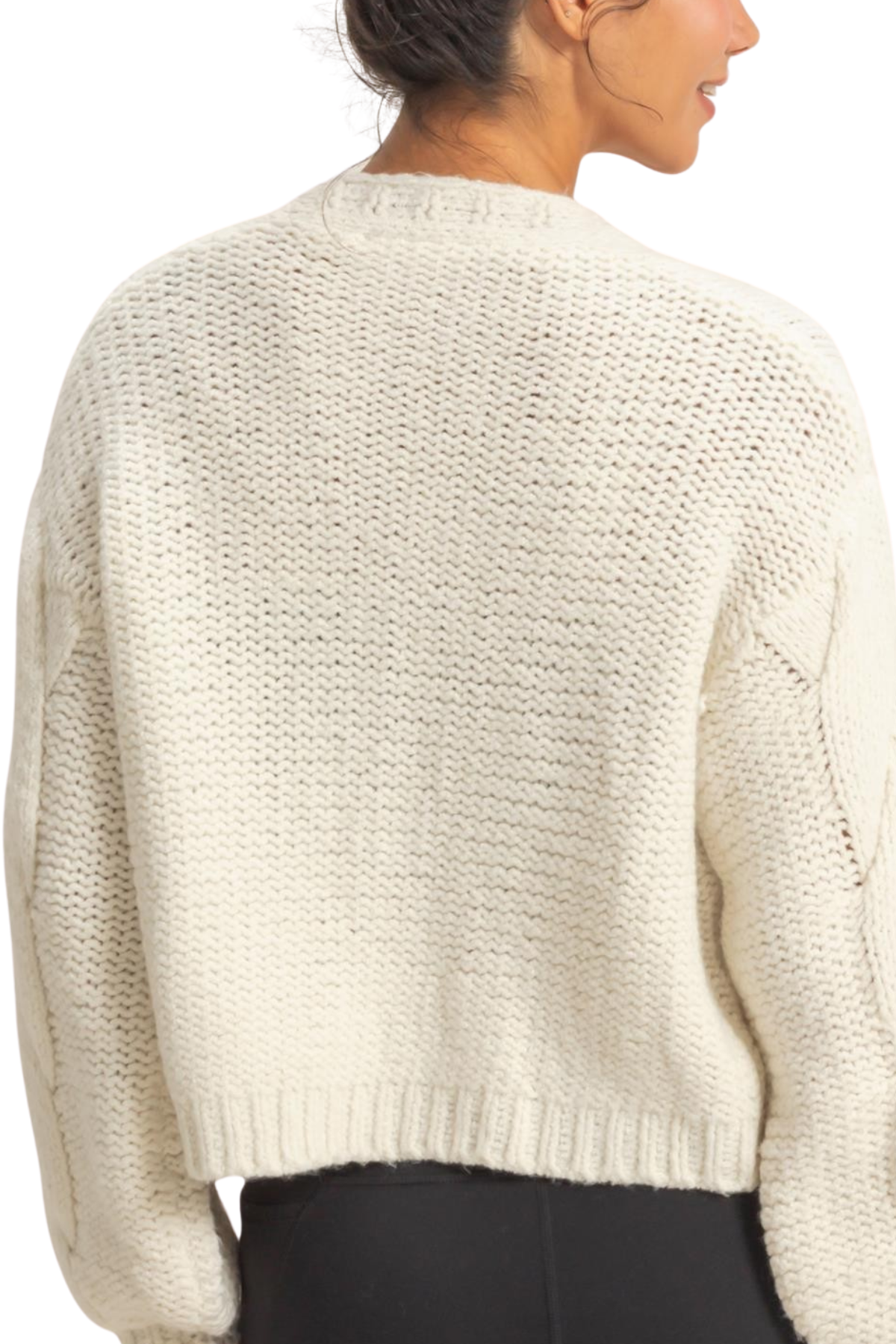 Siena Chunky Knit Cardigan - Cream