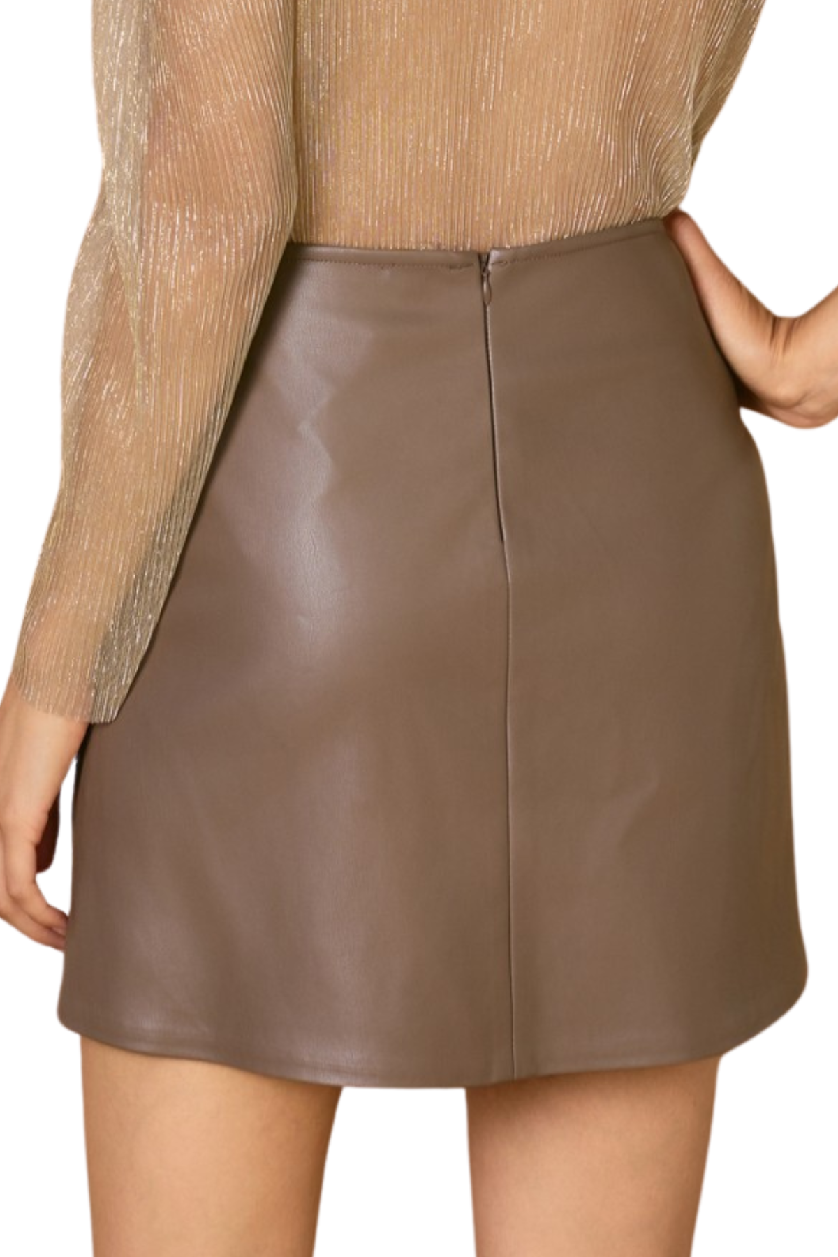 Kelsi Faux Leather Mini Skirt