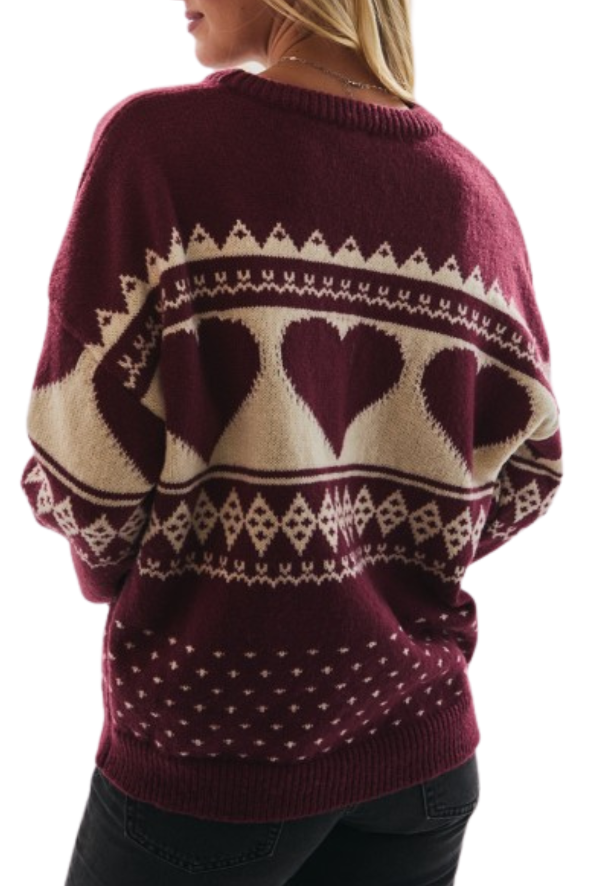 Heart Fair Isle Sweater