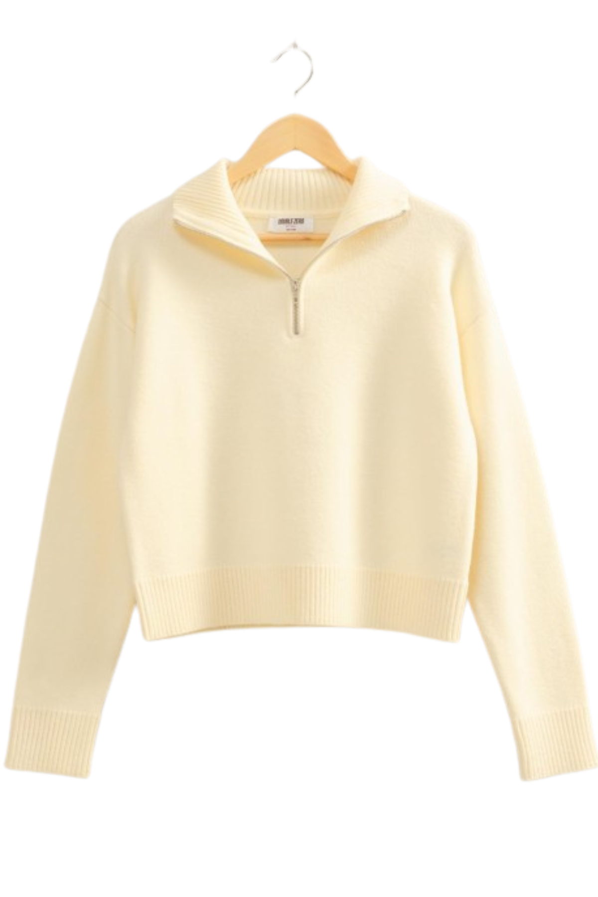 Sara Half-Zip Sweater - Cream