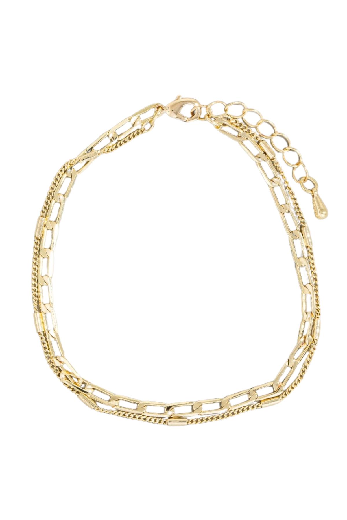 Layered Curb Chain Bracelet