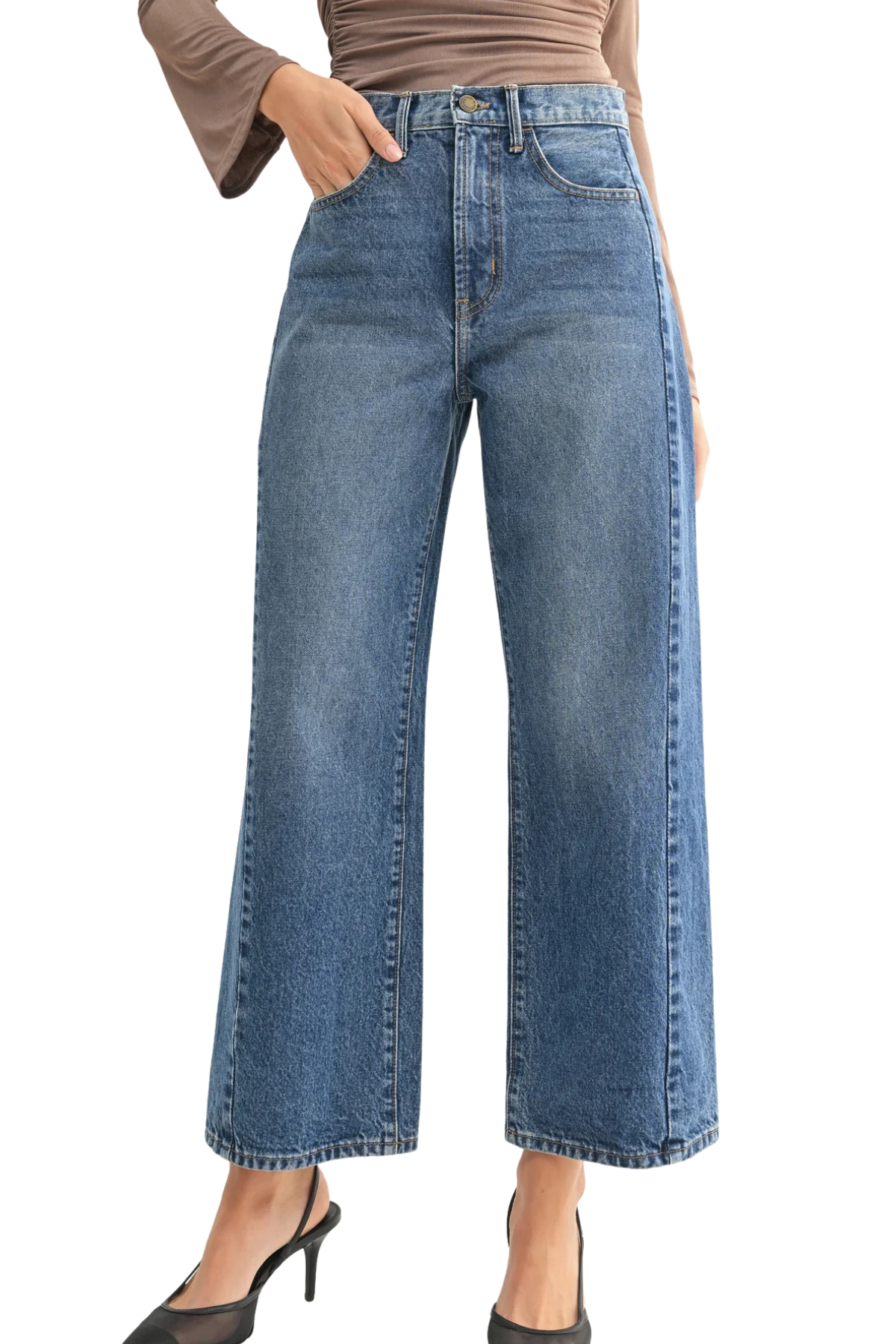 Just Black Barrel Jean - Dark Wash