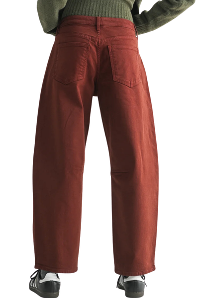 Just Black Utility Seamed Barrel Jean - Cinnamon