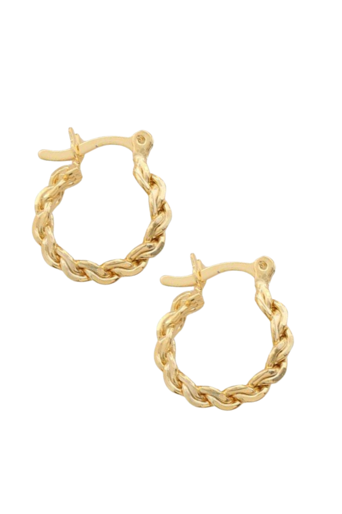 Ella Twisted Huggie Hoop Earrings