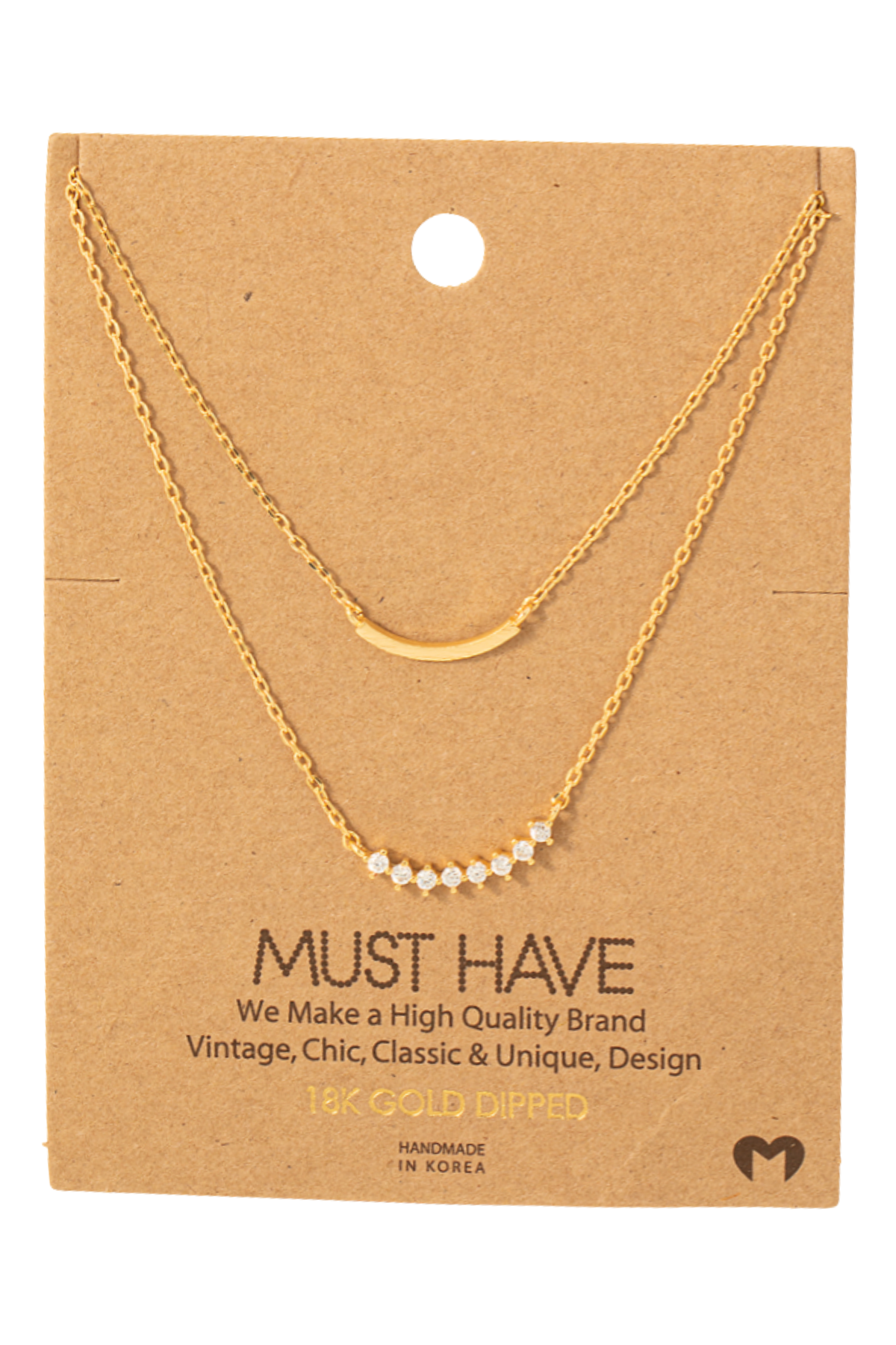 Holly Layered CZ Necklace