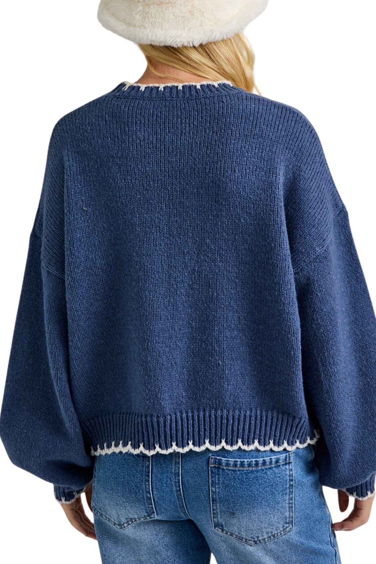 Oui Croissant Sweater