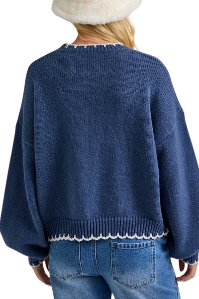 Oui Croissant Sweater