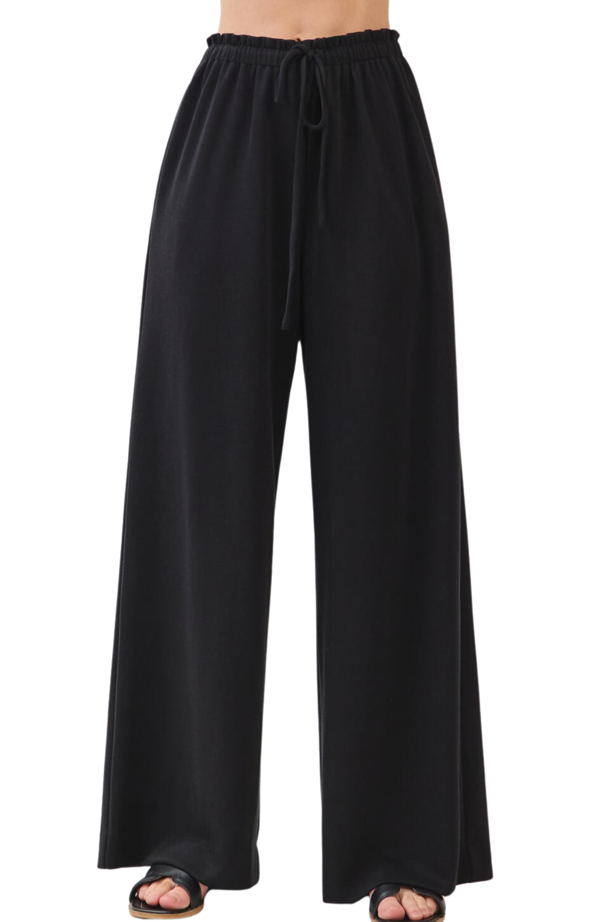 Drew Drawstring Pants - Black