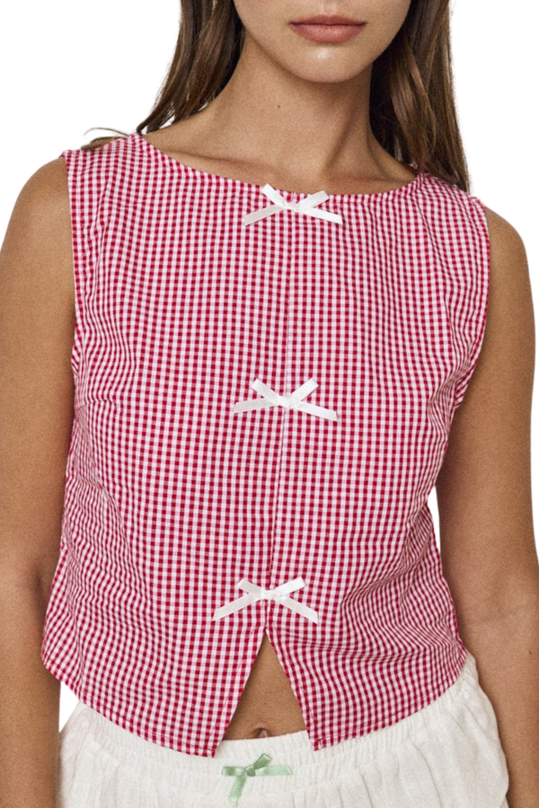 Kylie Bow Detail Top