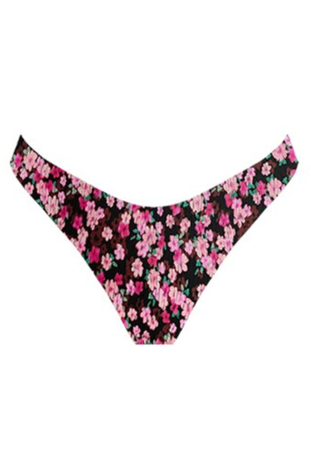 Destiny Floral Bikini Bottom- Black