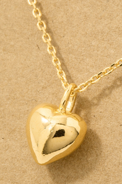 Bubble Heart Pendant Necklace