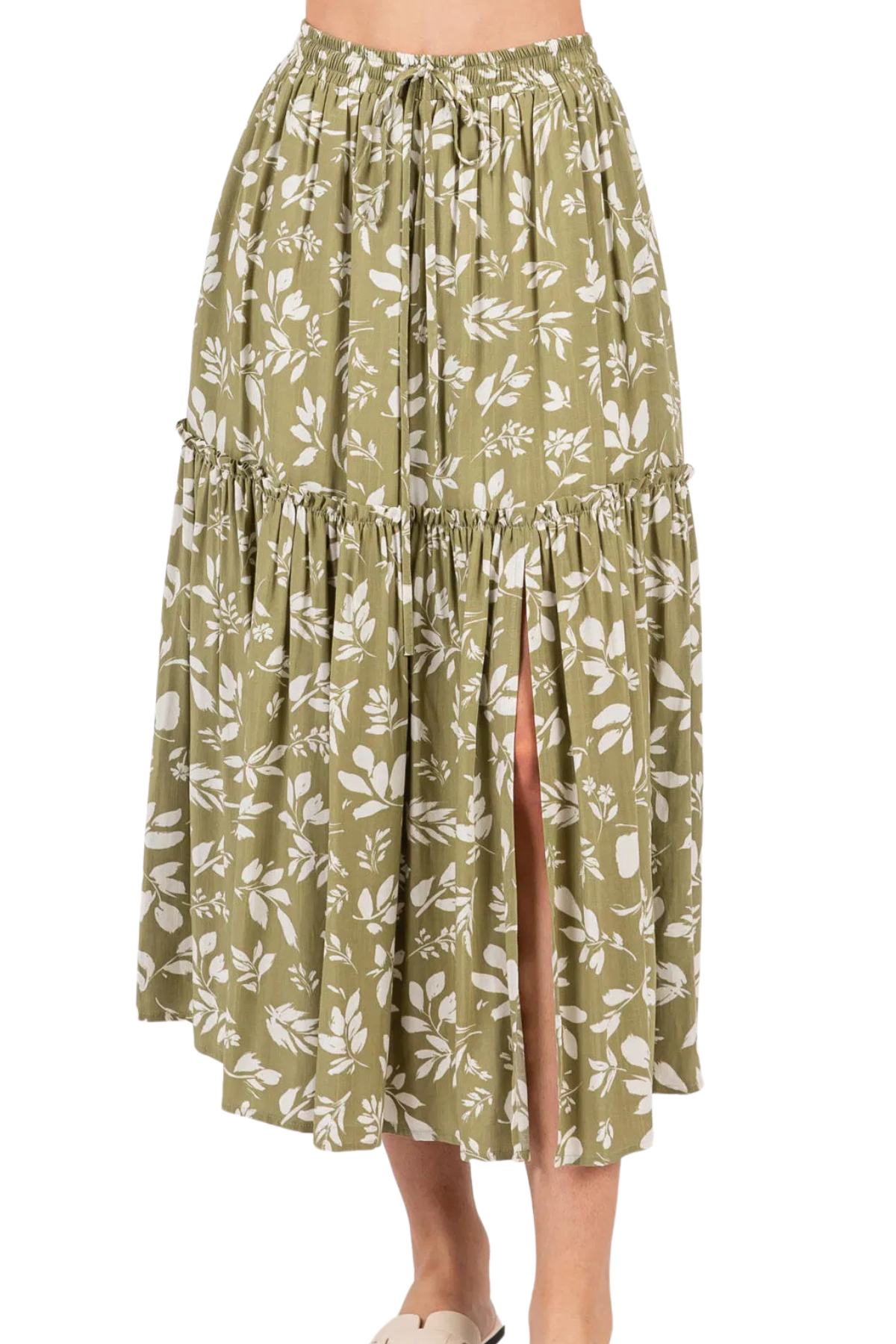 Sonya Tiered Midi Skirt