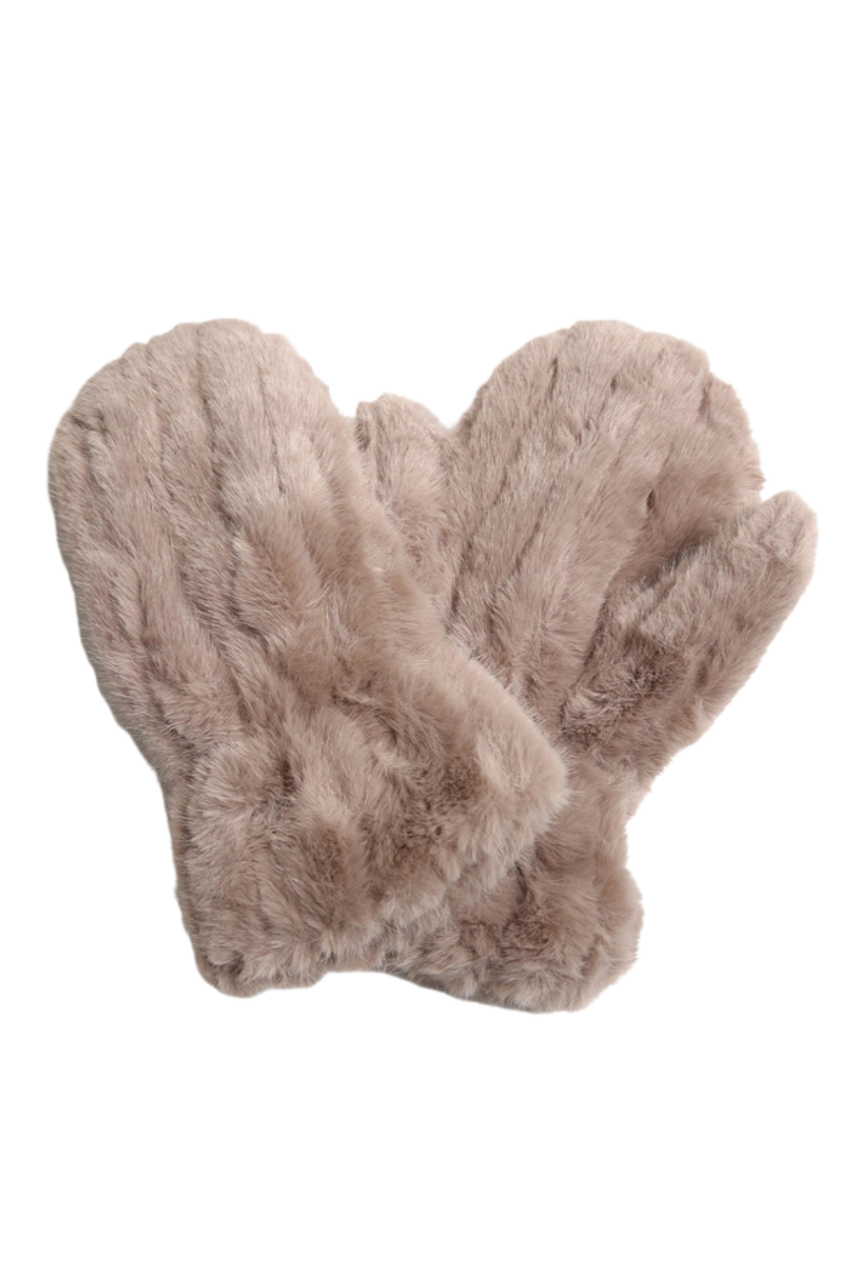 Aurora Fuzzy Seamed Mittens
